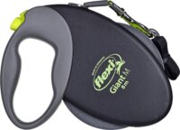 Flexi Giant Neon M/8m Csévélő szalagos kutyapóráz - Fekete