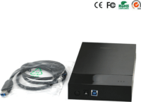 nBase EH-35ASU3B 3,5" USB 3.0 Külső HDD ház - Fekete