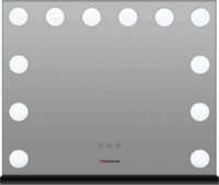 Humanas HS HM02 LED Asztali Kozmetikai Sminktükör 55 x 45 cm - Fekete