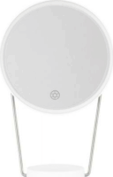 Humanas HS ML01 LED Asztali Kozmetikai Sminktükör Ø 20 cm - Fehér