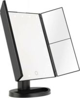 Humanas HS ML04 LED Asztali Kozmetikai Sminktükör 23,8 x 34,6 cm - Fekete