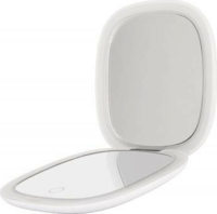 Humanas HS PM01 LED Hordozható Összecsukható Kozmetikai Sminktükör 10 x 10 cm - Fehér