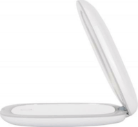 Humanas HS PM01 LED Hordozható Összecsukható Kozmetikai Sminktükör 10 x 10 cm - Fehér