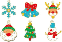 Csináld magad karácsonyi kristály-medál szett