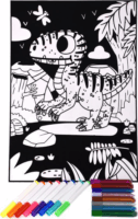 Tookyland Bársonyos színezőkészlet - Dinoszaurusz