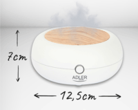 Adler 3az1ben AD 7969 Ultrahangos aromadiffúzor - Fehér/Natúr fa