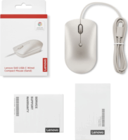 Lenovo 540 USB-C Vezetékes Kompakt Egér - Szürke