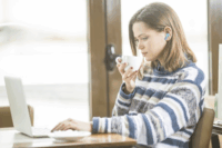 JVC HA-A7T-AE Wireless Headset - Kék