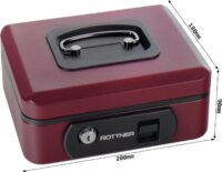 Rottner Pro Box One Pénztároló kazetta - Bordó