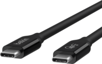 Belkin Connect USB Type-C apa - USB Type-C apa Adat és töltő kábel - Fekete (0.8m)
