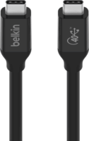 Belkin Connect USB Type-C apa - USB Type-C apa Adat és töltő kábel - Fekete (0.8m)