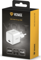 Yenkee YAC G20 Volt GaN USB Type-C Hálózati töltő - Fehér (20W)