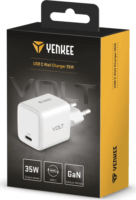 Yenkee YAC G35 Volt GaN USB Type-C Hálózati töltő - Fehér (35W)
