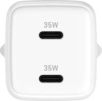 Yenkee YAC G35D Volt GaN 2x USB Type-C Hálózati töltő - Fehér (35W)