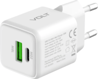 Yenkee YAC G38 Volt GaN 1x USB Type-C / 1x USB Type-A Hálózati töltő - Fehér (20W)