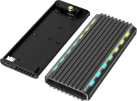 Gembird EE2280-U3C-03 M.2 USB 3.1 Külső SSD ház - Fekete