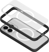 Woodcessories Clear Apple iPhone 14 Pro MagSafe Tok - Fekete/Átlátszó