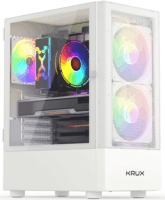 Krux Vako RGB Számítógépház - Fehér