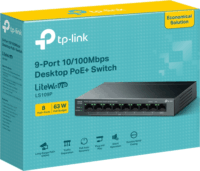 TP-Link LS109P 10/100Mbps 9-port PoE+ Desktop Switch