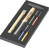 Wera 9782 Kalapácskészlet + Habbetét (6 db / csomag)