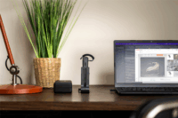 HP Poly Savi 8240-M Microsoft Teams (USB Type-A) Wireless Headset - Fekete