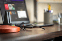 HP Poly Savi 8240-M Microsoft Teams (USB Type-A) Wireless Headset - Fekete