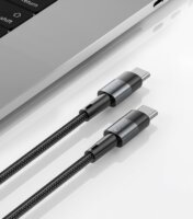 Tech-Protect TP606058 USB-C apa - USB-C apa 2.0 Adat és töltőkábel - Fekete (3m)