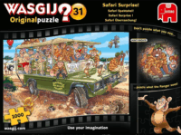 Jumbo 19164 Wasgij Original 31 - Szafari meglepetés 1000 darabos Kreatív Puzzle
