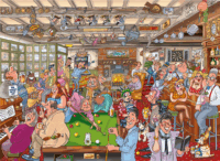 Jumbo 19166 Wasgij Destiny 19 - Kocsma jelenet 1000 darabos Kreatív Puzzle