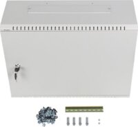 Lanberg 19" Fali rack szekrény 4u+3u 540x400 - Szürke