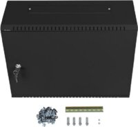 Lanberg 19" Fali rack szekrény 4u+3u 540x400 - Fekete