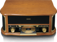 Lenco TCD-2551WD Retro Lemezjátszó - Fa