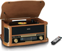 Lenco TCD-2551WD Retro Lemezjátszó - Fa