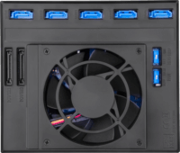 SilverStone FS305-12G 3x 5.25" - 5x 3.5" HDD beépítő keret