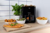 Eldom fritta 5L Forrólevegős fritőz - Fekete/Arany