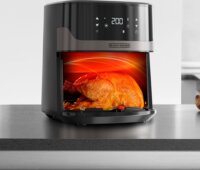 Black & Decker BXAF6500E 6.5L Forrólevegős fritőz - Fekete