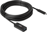 Club3D CAC-1536 USB-C apa - USB-A anya 3.2 Gen 2 Adat és töltőkábel - Fekete (5m)