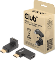 Club3D CAC-1528 USB-C apa - USB-C anya 3.2 Gen 2 Derékszögű adapter (2db)