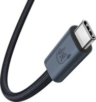 Baseus Flash USB Type-C apa - USB Type-C apa Adat és töltő kábel - Fekete (1m)