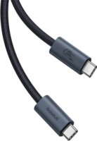 Baseus Flash USB Type-C apa - USB Type-C apa Adat és töltő kábel - Fekete (1m)