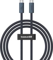 Baseus Flash USB Type-C apa - USB Type-C apa Adat és töltő kábel - Fekete (1m)