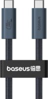 Baseus Flash USB Type-C apa - USB Type-C apa Adat és töltő kábel - Fekete (1m)
