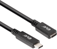 Club3D CAC-1531 USB-C apa - USB-C anya 3.2 Gen 1 Hosszabbító kábel - Fekete (1m)