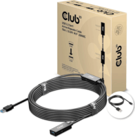 Club3D CAC-1405 USB-A apa - USB-A anya 3.2 Gen 1 Aktív jelismétlőkábel - Fekete (10m)