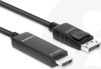 Club3D CAC-1087 DisplayPort 1.4 - HDMI 2.1 Kábel 3m - Fekete