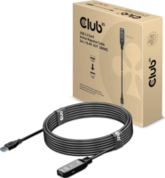 Club3D CAC-1404 USB-A apa - USB-A anya 3.2 Gen 1 Aktív jelismétlőkábel - Fekete (5m)