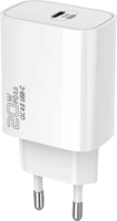 S-Link SL-EC62PD USB Type-C Hálózati töltő + Lightning 100cm Töltőkábel - Fehér (20W)