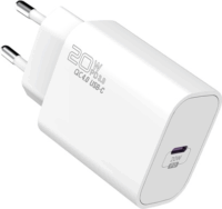 S-Link SL-EC62PD USB Type-C Hálózati töltő + Lightning 100cm Töltőkábel - Fehér (20W)