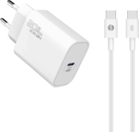 S-Link SL-EC62TP USB Type-C Hálózati töltő + USB Type-C 100cm Töltőkábel - Fehér (20W)