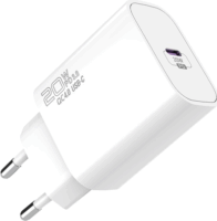 S-Link SL-EC62TP USB Type-C Hálózati töltő + USB Type-C 100cm Töltőkábel - Fehér (20W)
